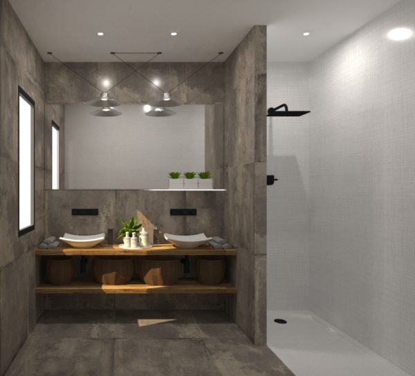 Baño Estilo Industrial - Motacuer