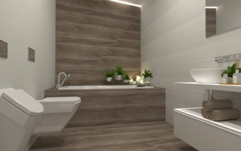 Baño con bañera