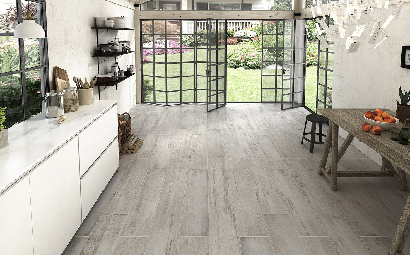 Ideas para revestir y pavimentar cocinas con azulejos